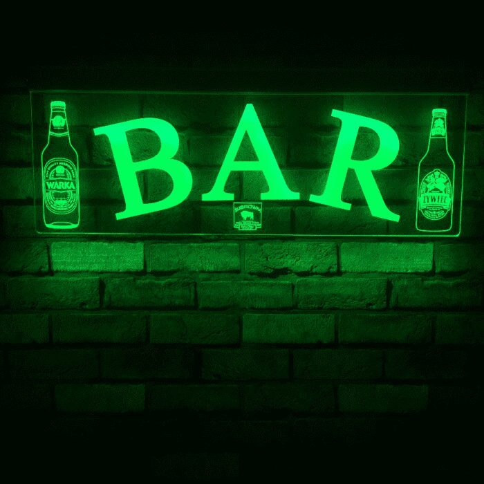 Custom Pick Your Poison RGB LED Acrylic Bar Sign