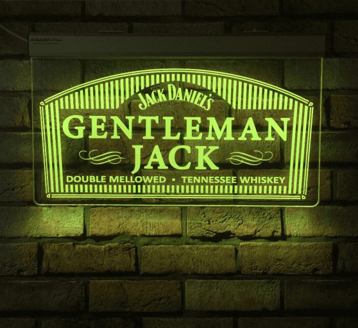 Gentleman Jack Daniels RGB LED Acrylic Sign