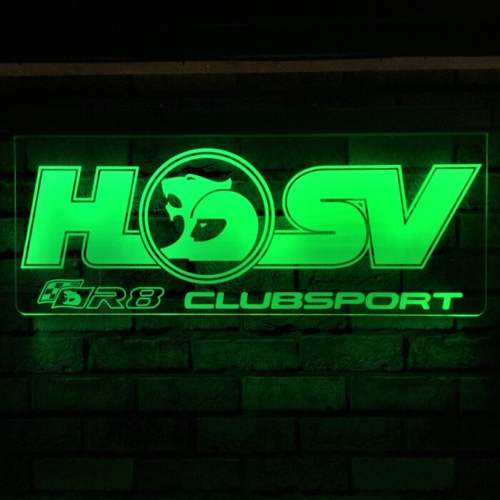 HSV R8 Clubsport RGB LED Acrylic Sign