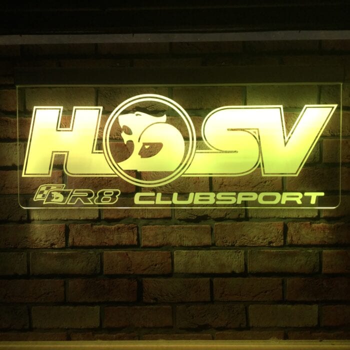 HSV R8 Clubsport RGB LED Acrylic Sign