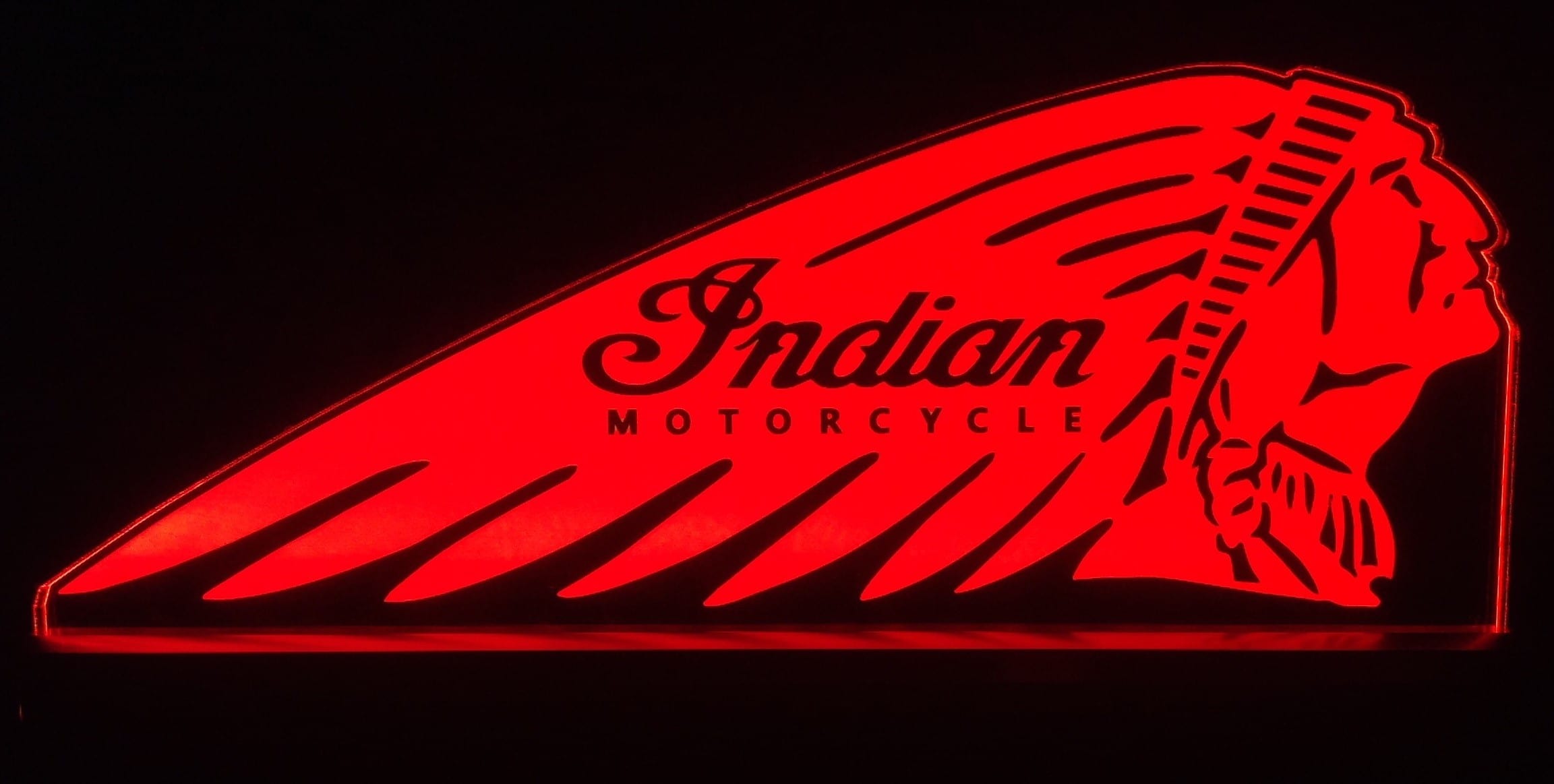 Indian Motorcycle RGB LED Acrylic Sign
