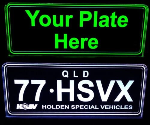 Custom Number Plate